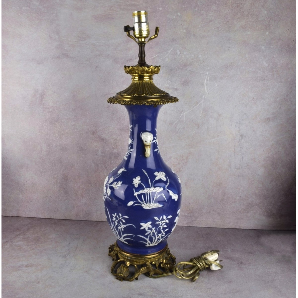 Blue and White Pottery Vases as Lamps