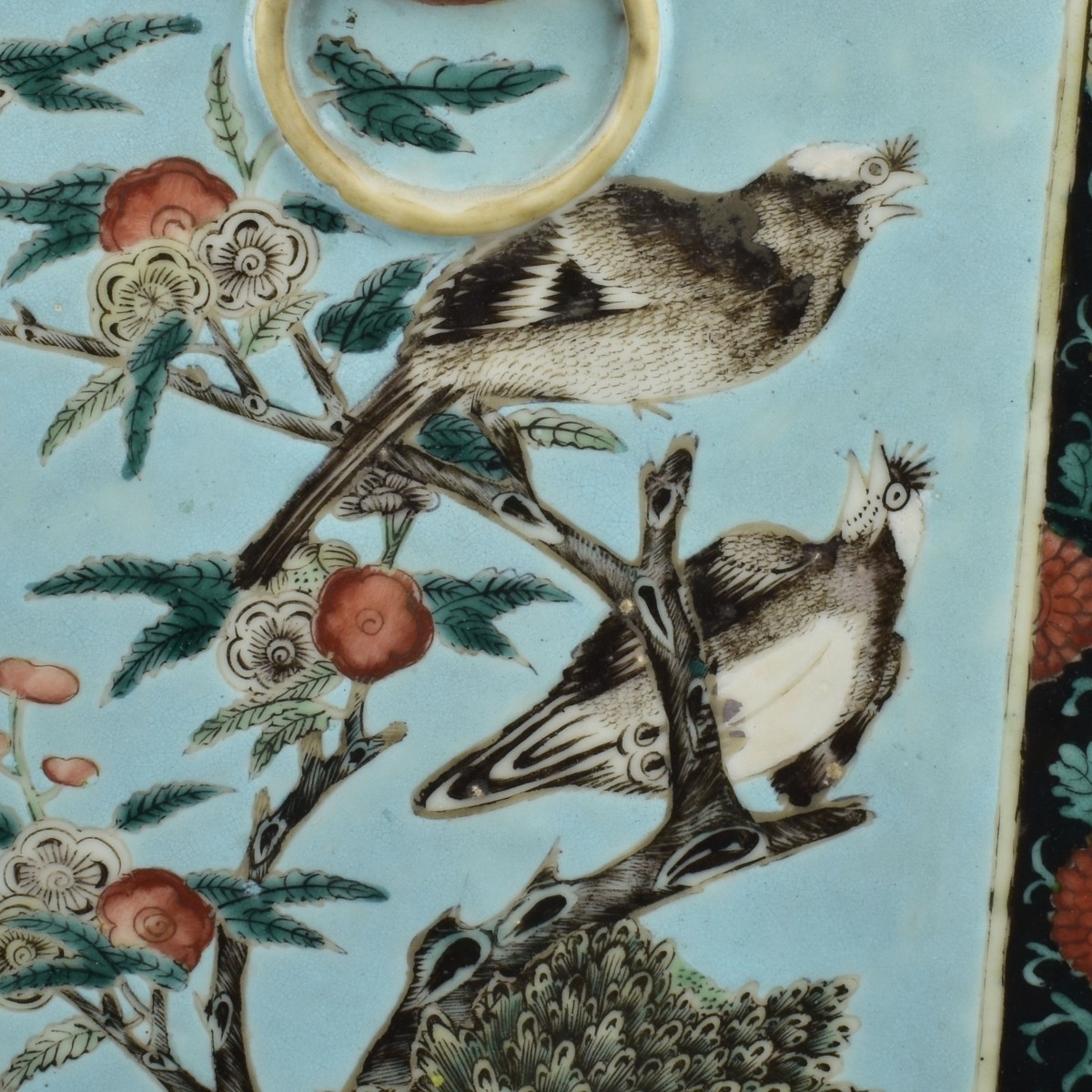 Large Chinese Famille Verte Vase