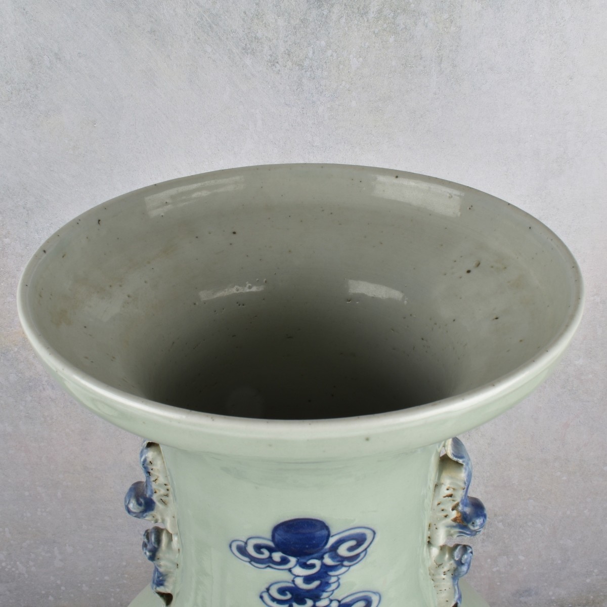 Large Vintage Chinese Blue and White Vase