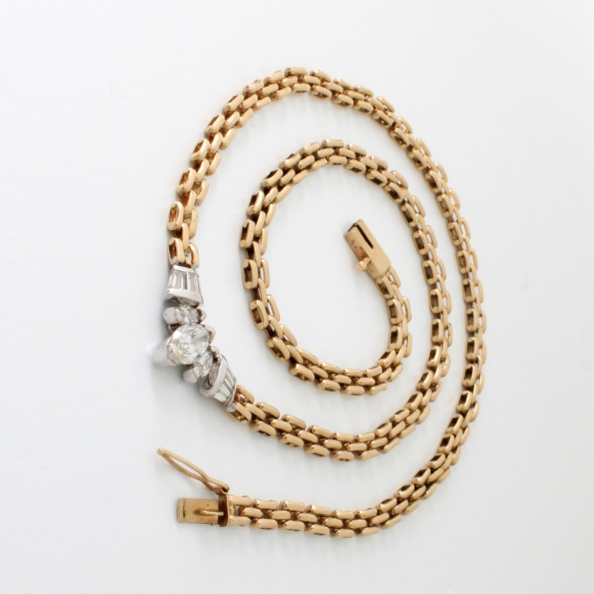 Diamond and 14K Necklace