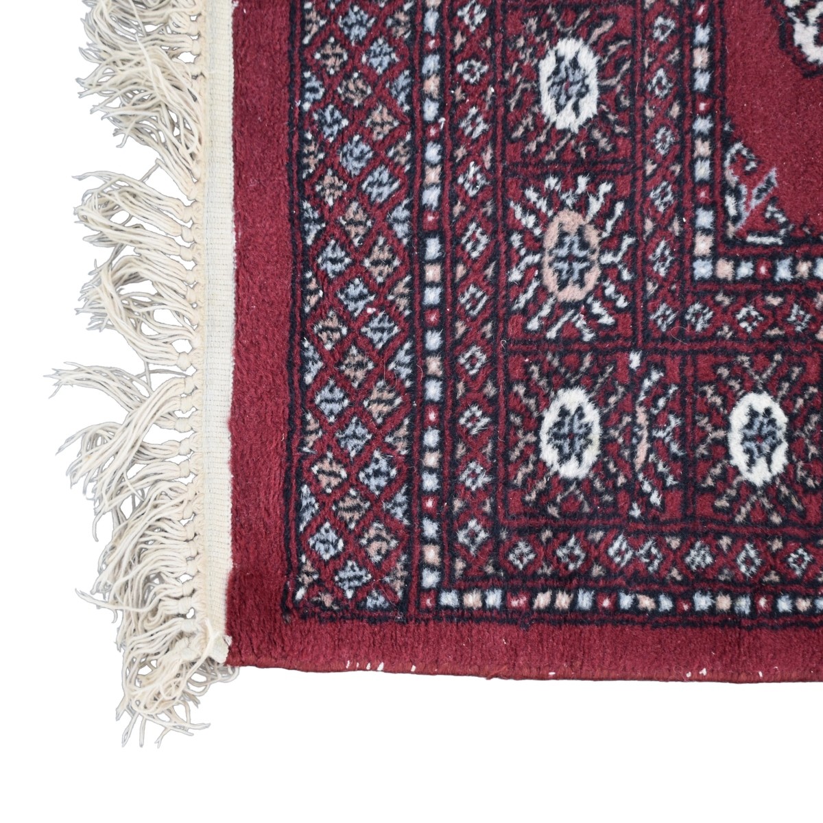 Vintage Persian Bokhara Wool Rug