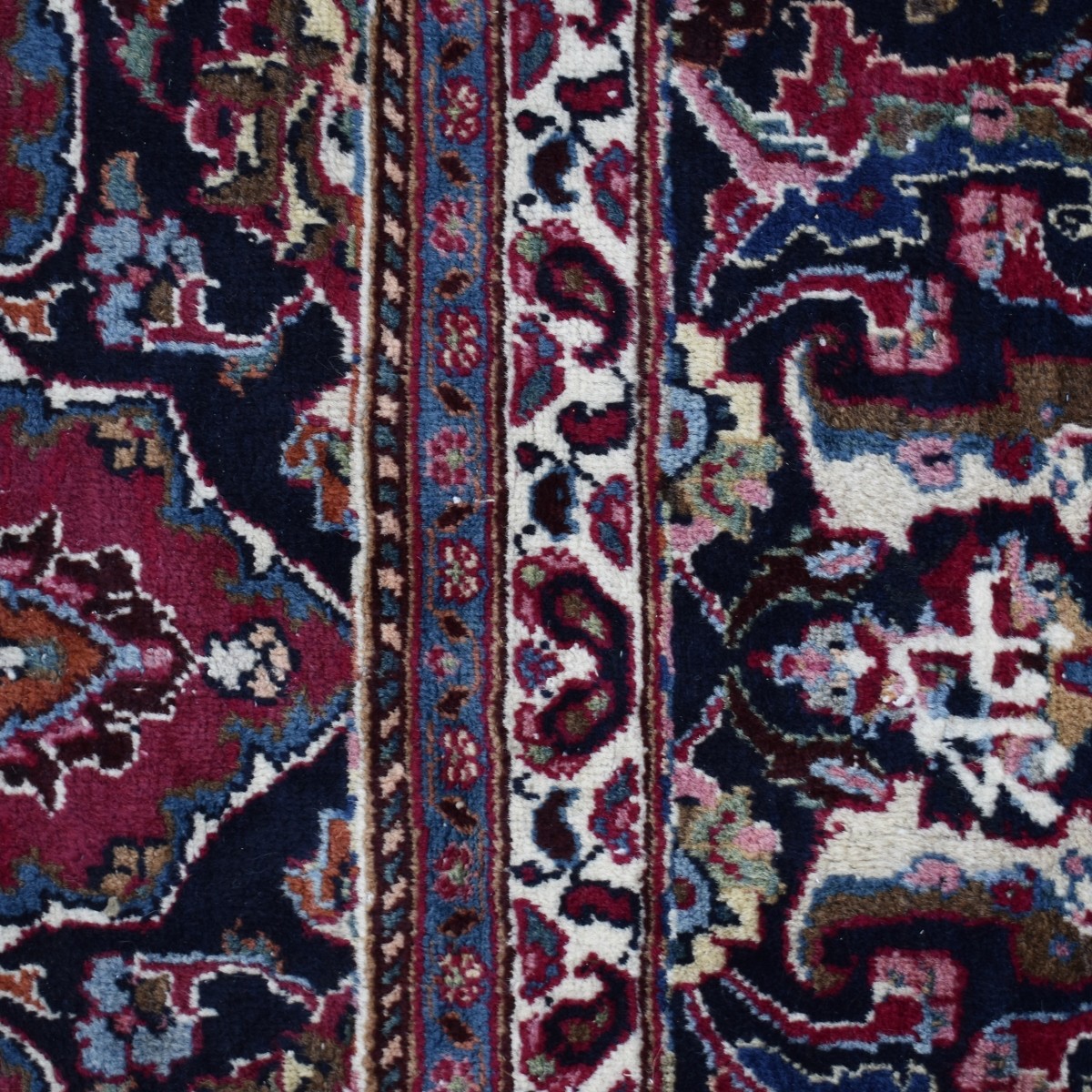 Semi-antique Persian Heriz Wool Rug
