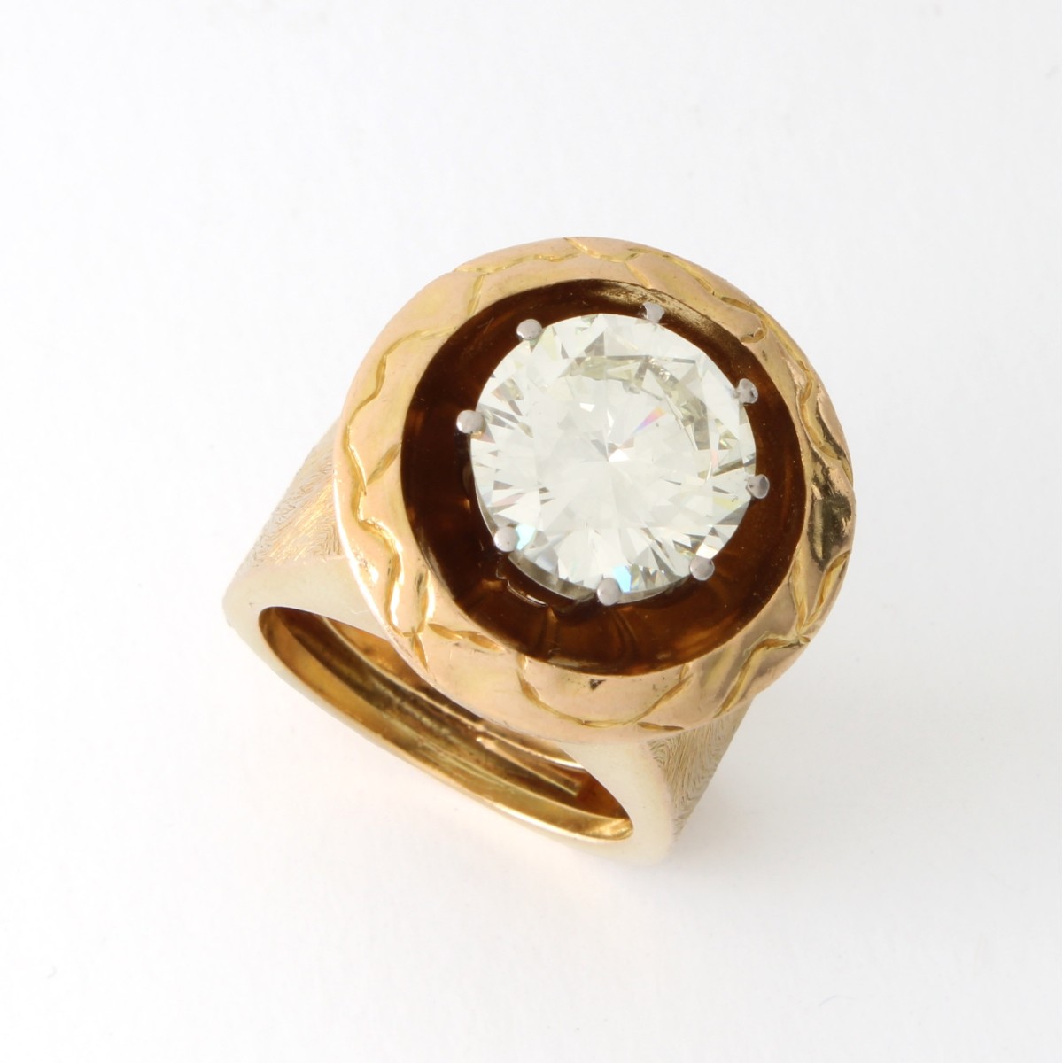 5.15ct Diamond and 18K Ring