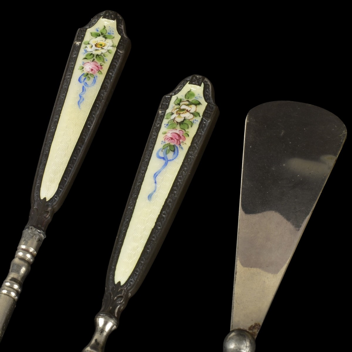 Guilloche Enamel & Sterling Silver