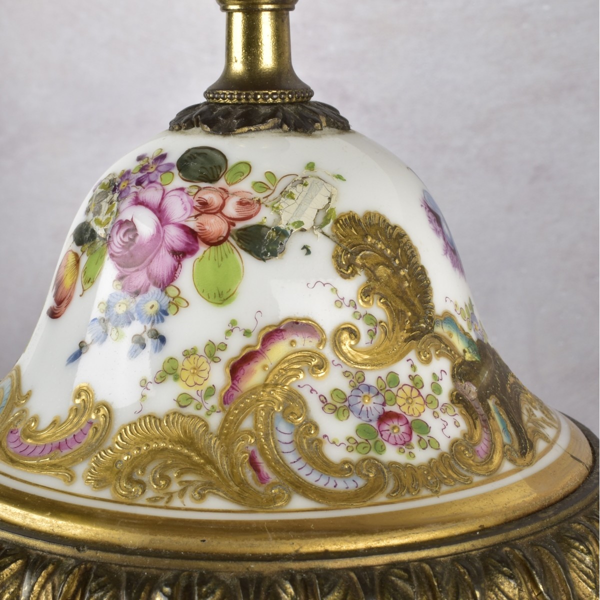 Rococo Style Porcelain Table Lamps