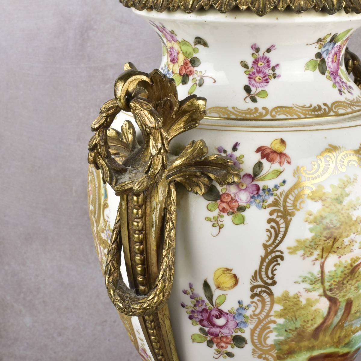 Rococo Style Porcelain Table Lamps