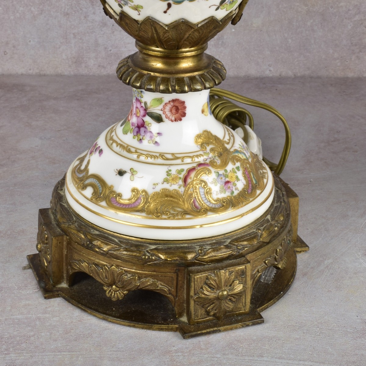 Rococo Style Porcelain Table Lamps