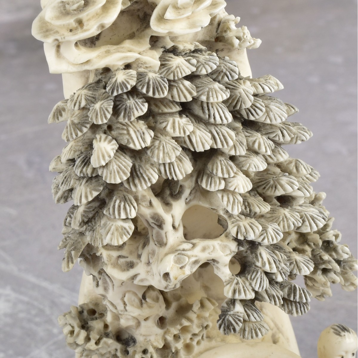 Vintage Japanese Carved Okimono Figures