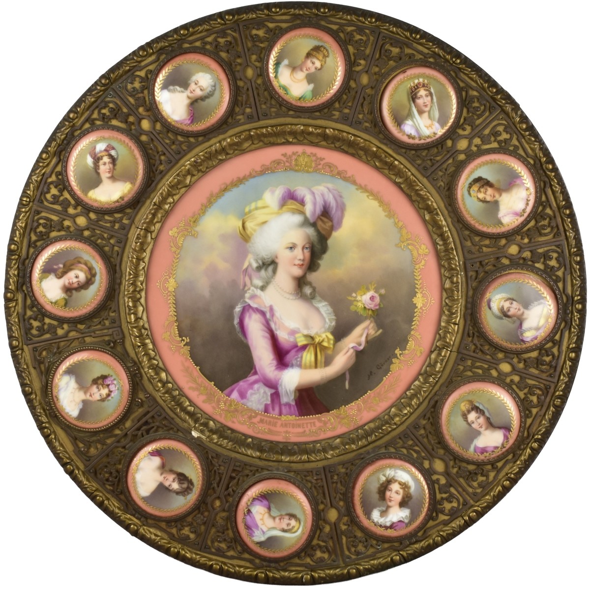 Sevres Style German Porcelain Plaque