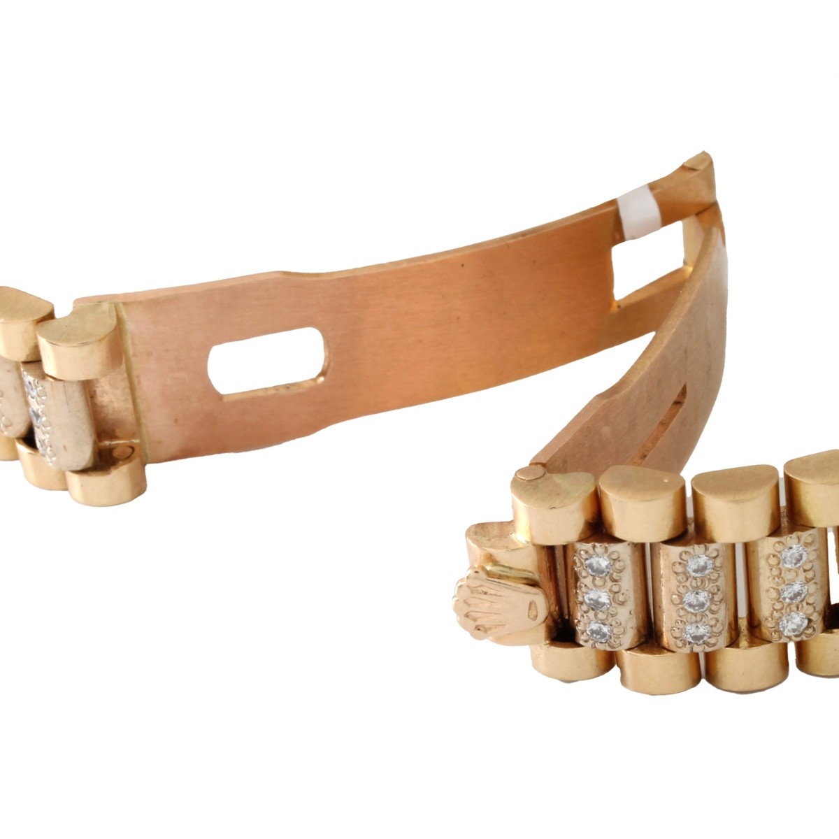 Lady's Rolex Diamond and 18K Watch