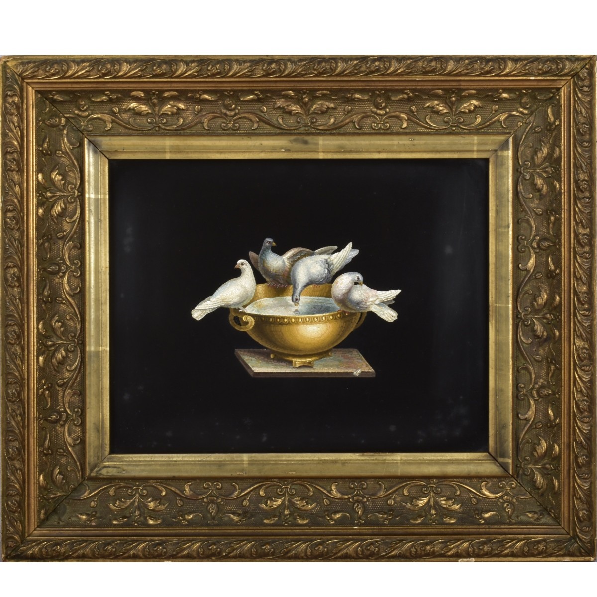 19th Century Micro-Mosaic Doves of Pliny