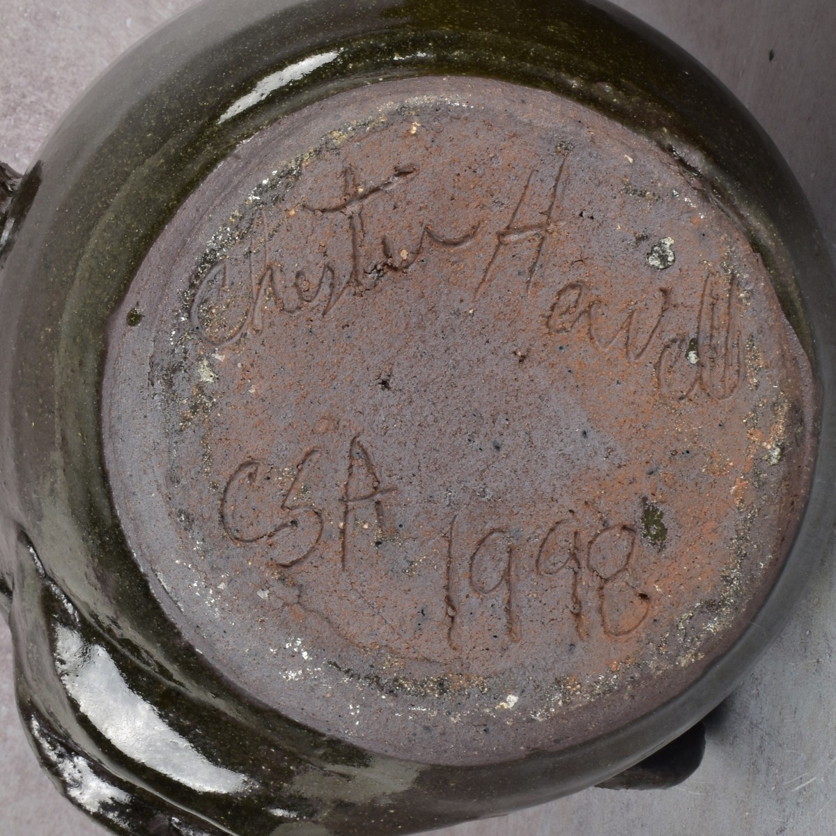 American Folk Art Pottery Face Jugs