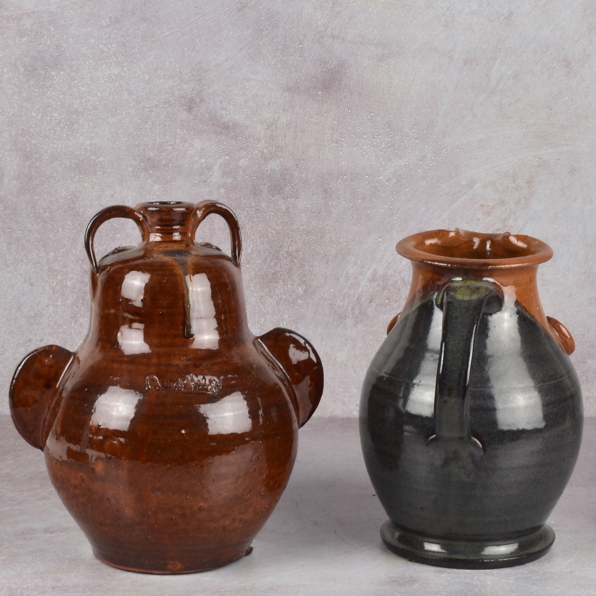 American Pottery Folk Art Face Jugs