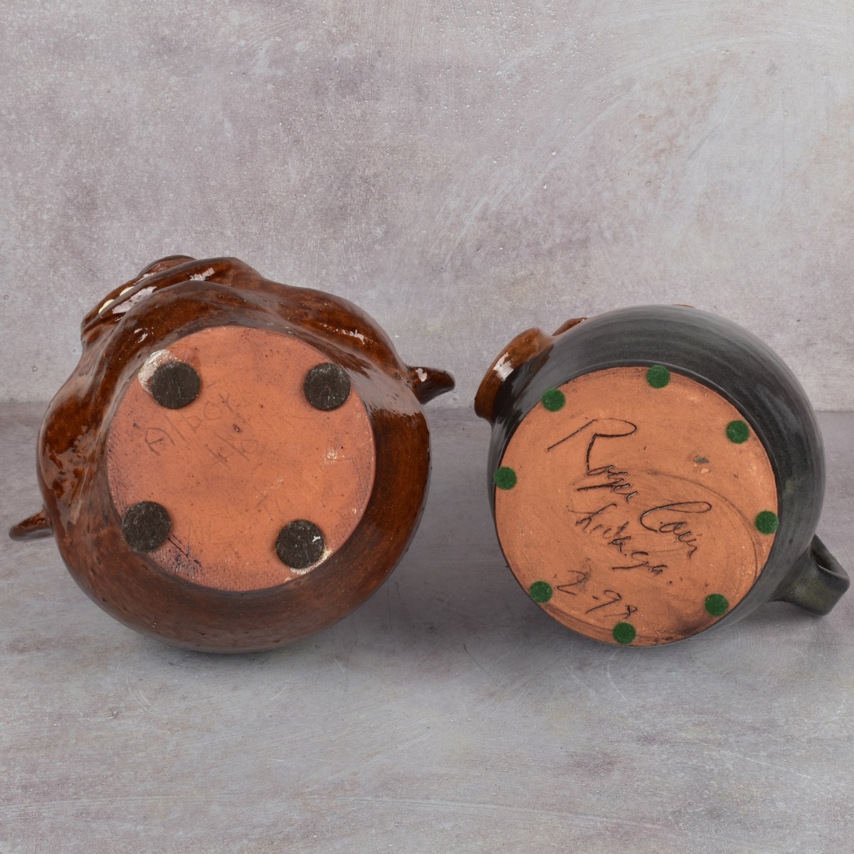 American Pottery Folk Art Face Jugs