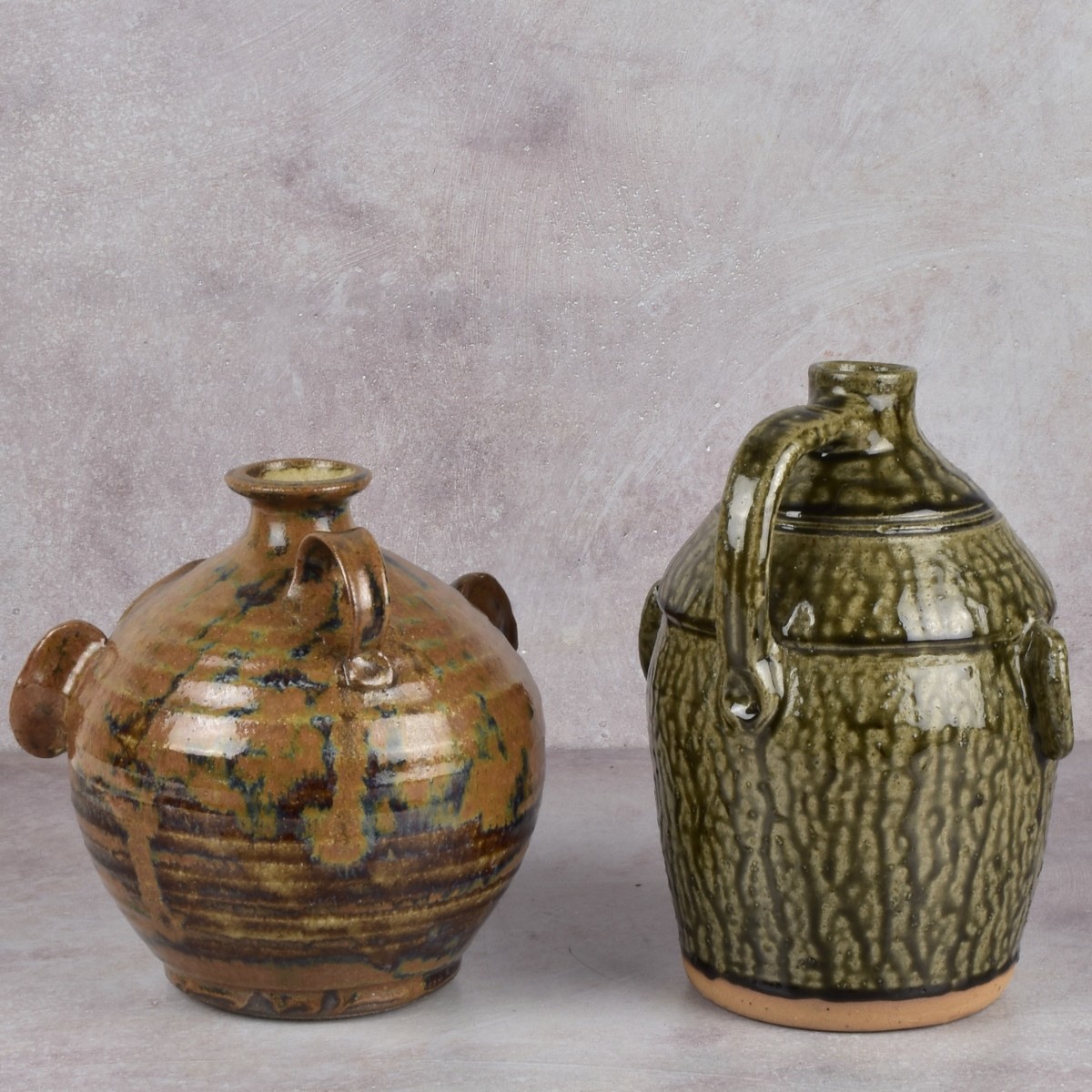 American Pottery Folk Art Face Jugs