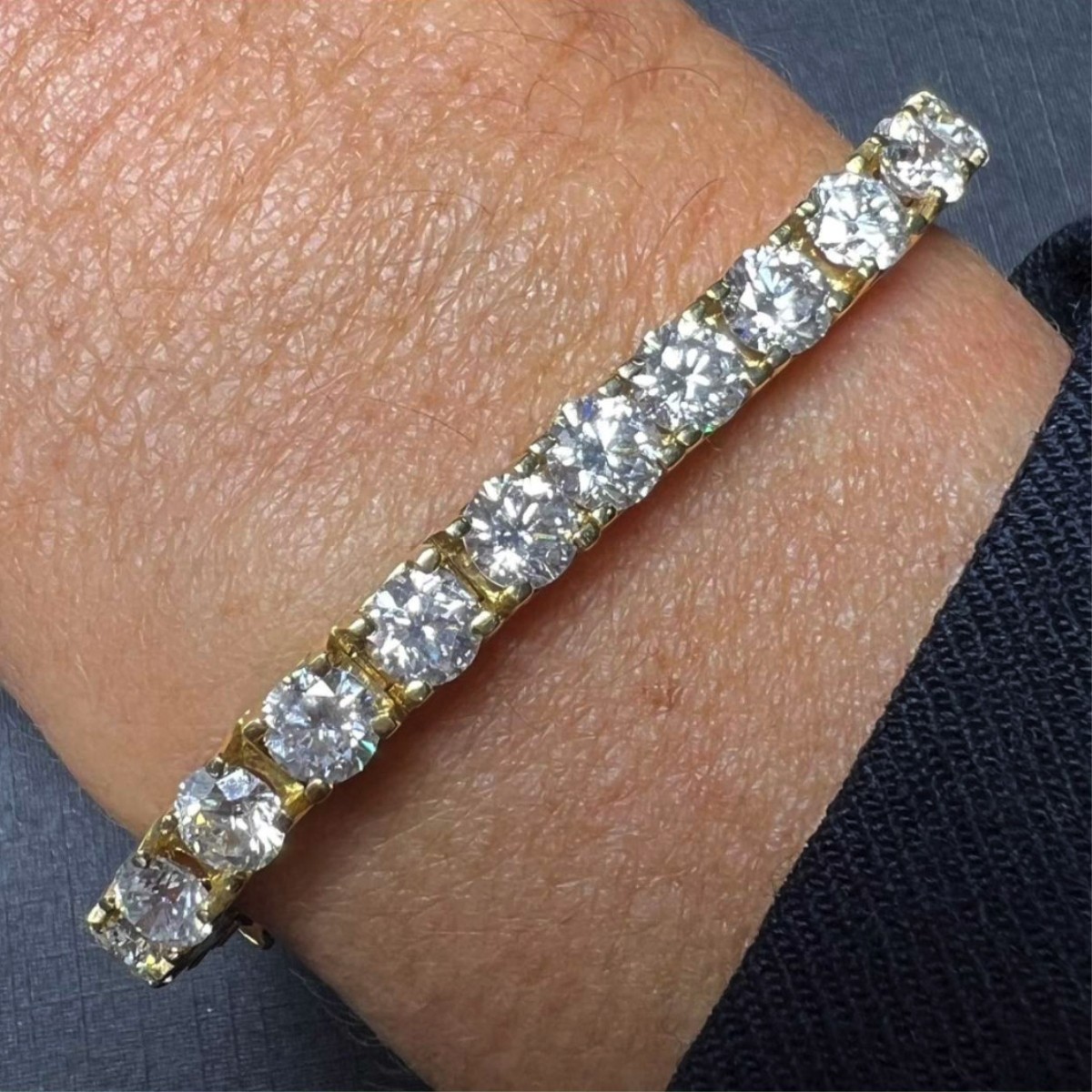 Diamond and 18K Tennis Bracelet