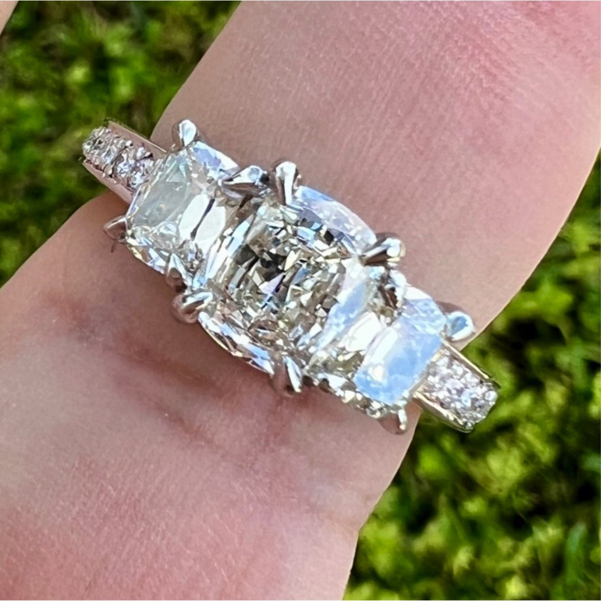 Diamond and Platinum Ring