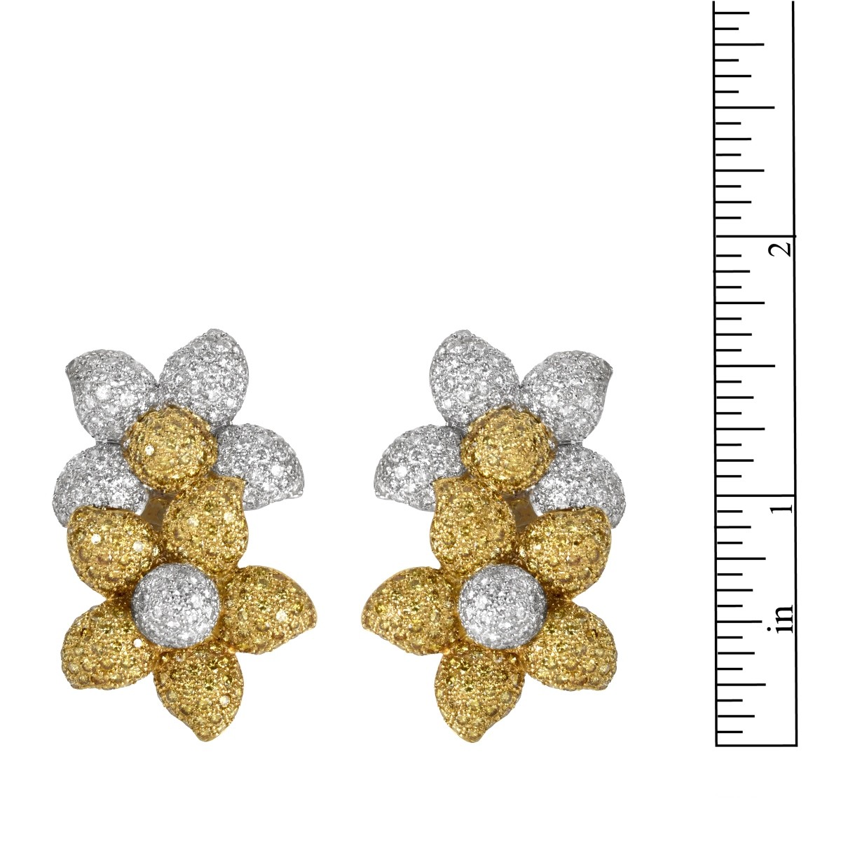 Diamond and 18K Earrings