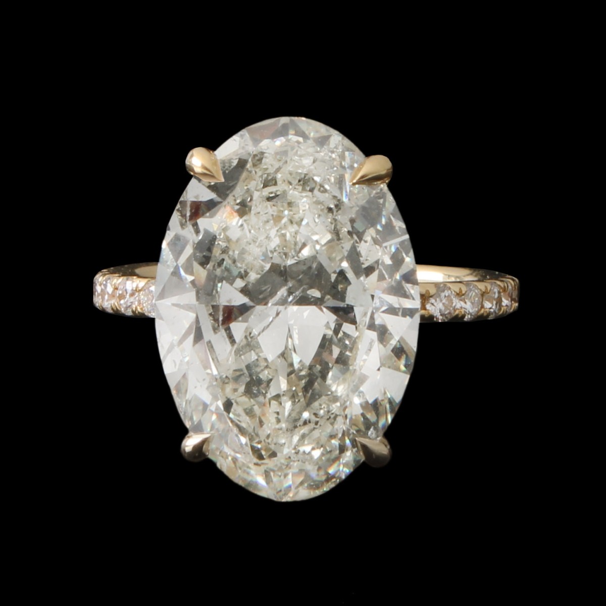 EGL 11.03ct Diamond and 18K Ring