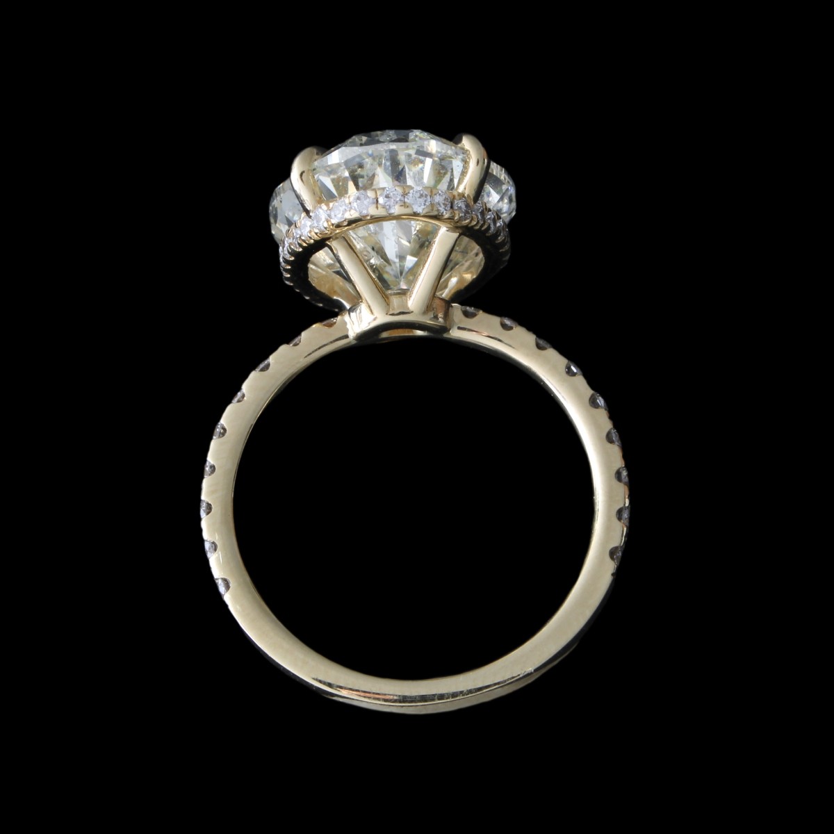 EGL 11.03ct Diamond and 18K Ring