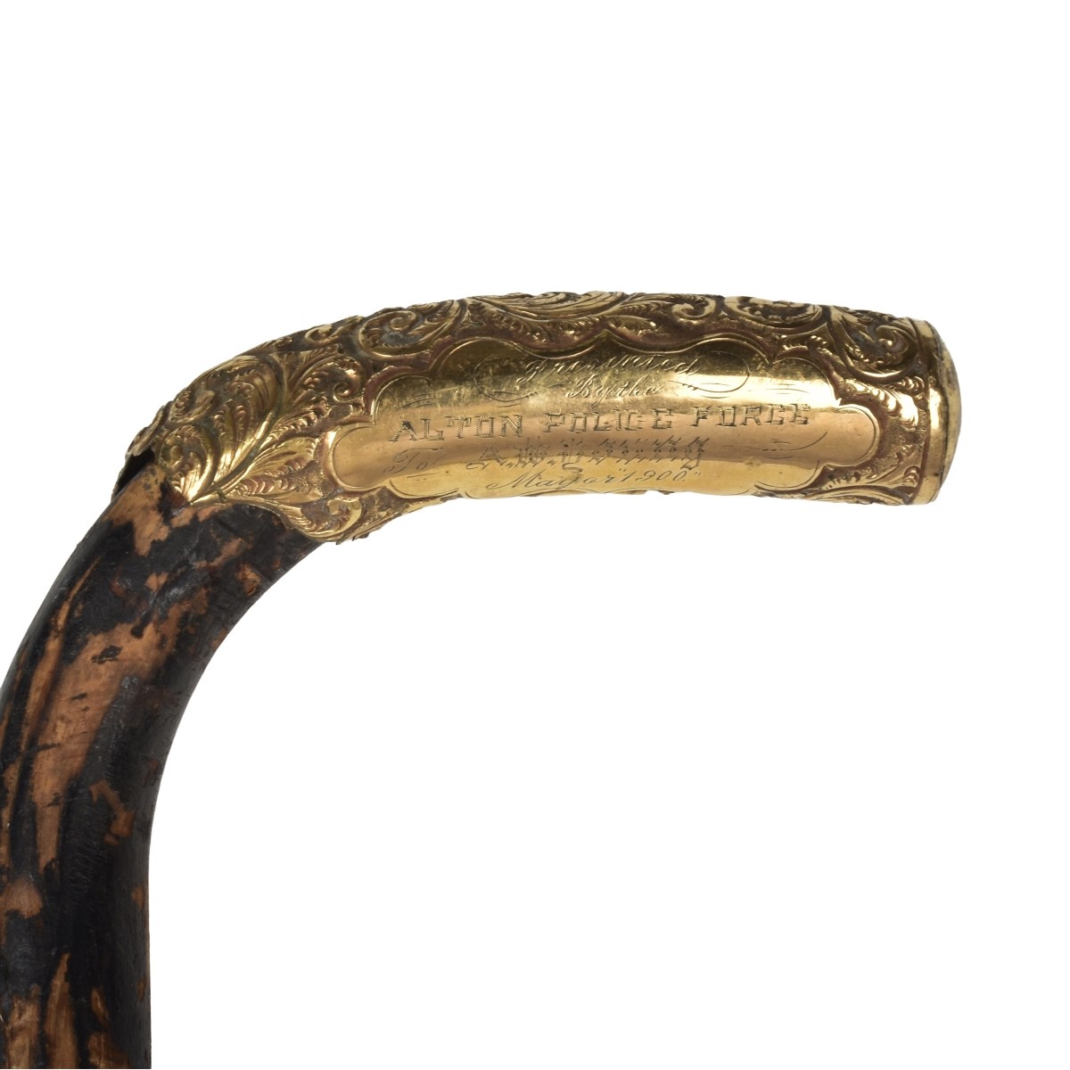 Gold Handle Walking Stick