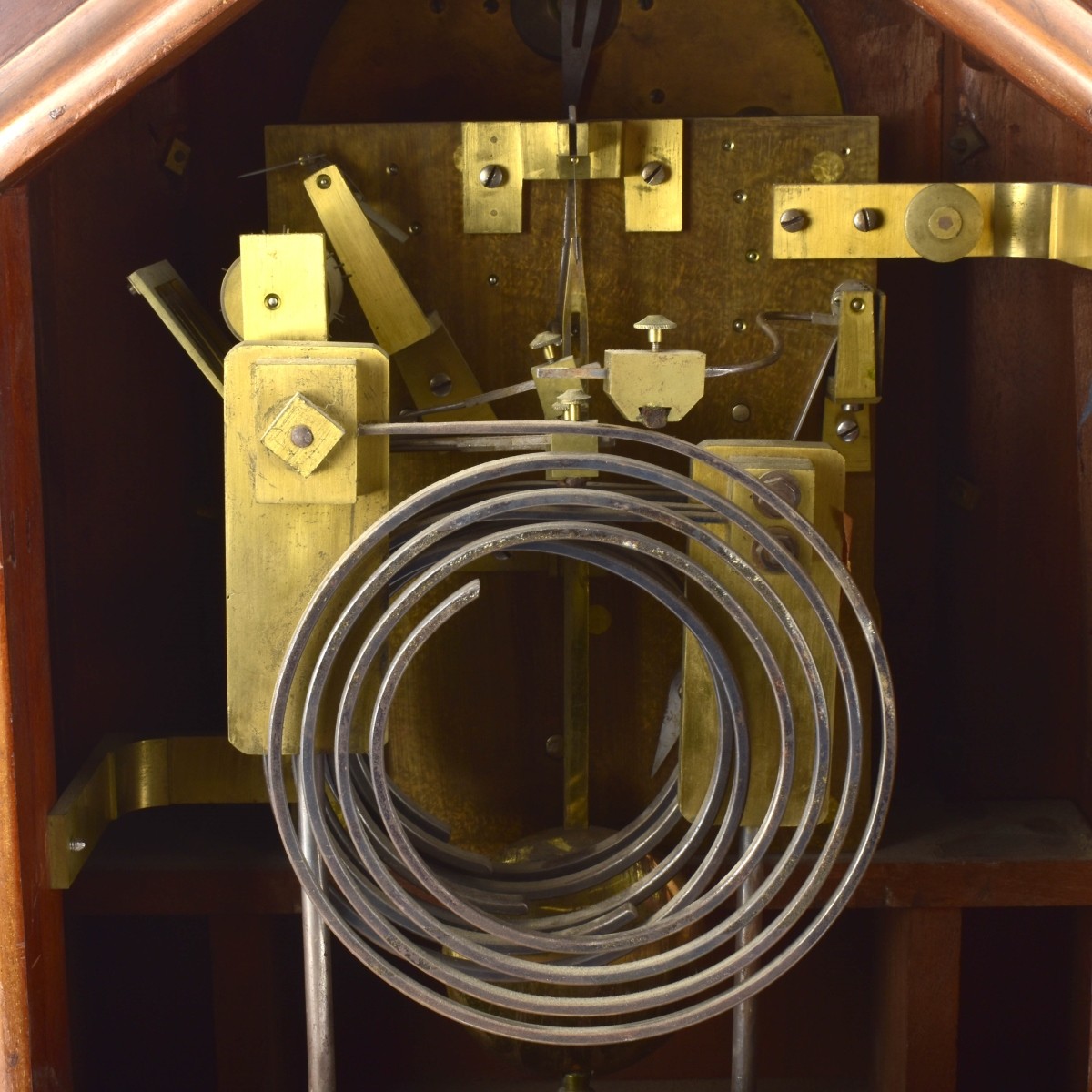 Gillett and Company Mahogany Table Clock