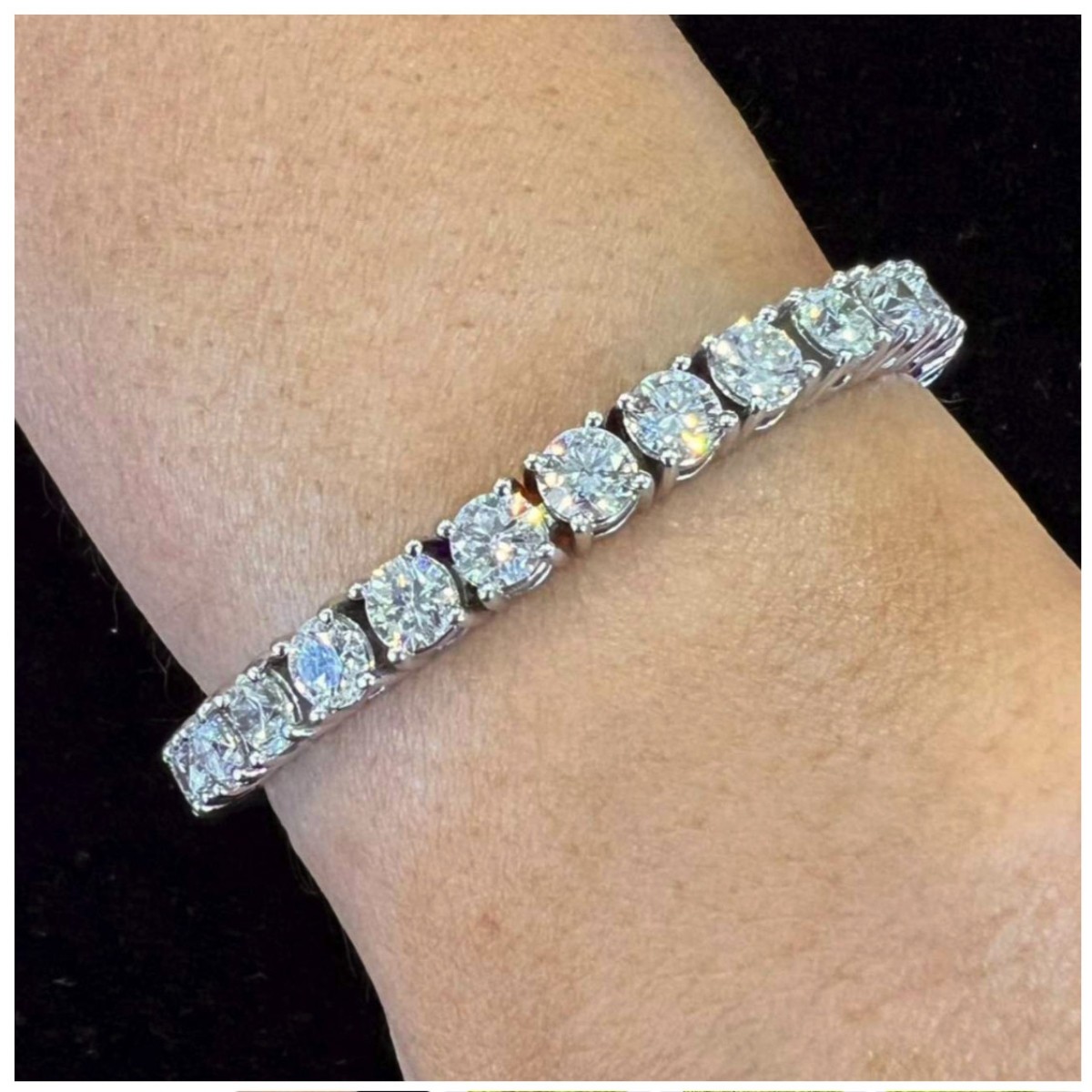 Diamond and 14K Tennis Bracelet
