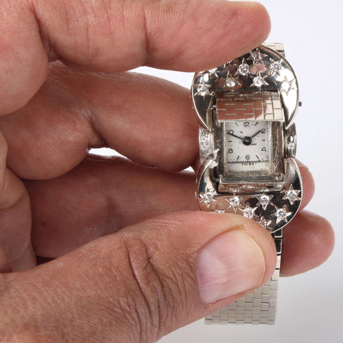 14K and Diamond Bracelet Watch