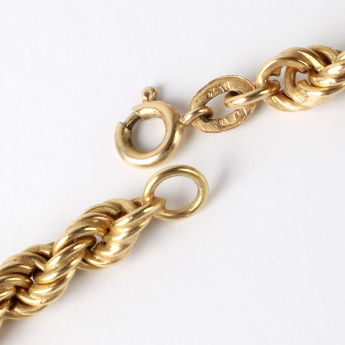 18K Rope Link Necklace