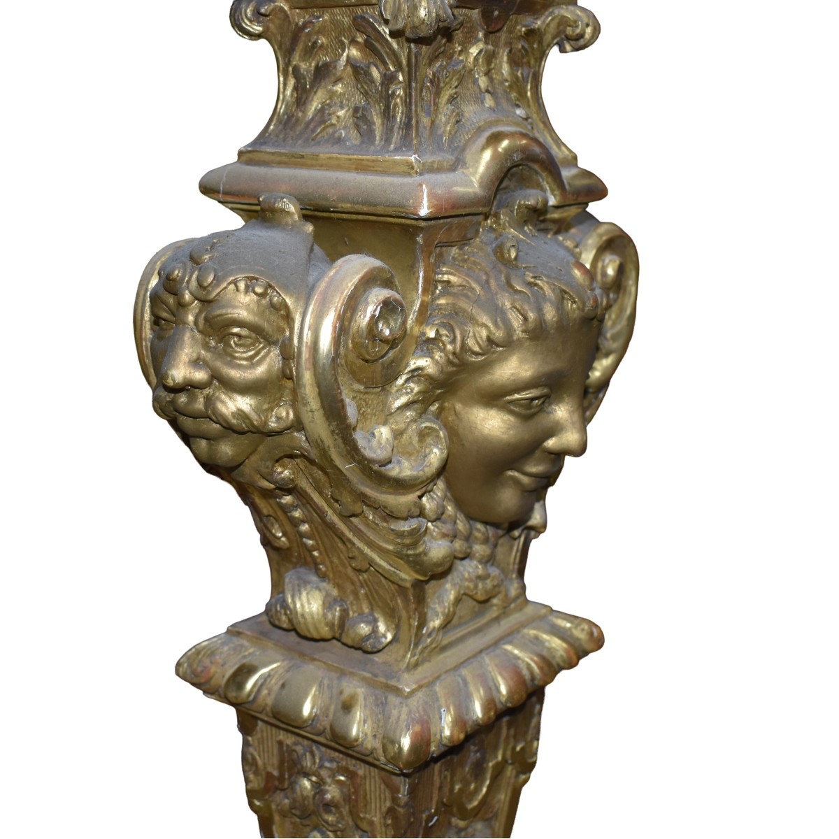 Antique Gilt Wood and Marble Table