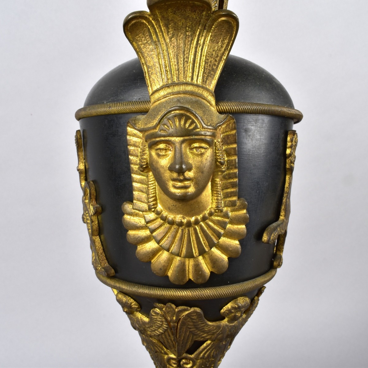 20C French Empire Style Gilt Bronze Lamp