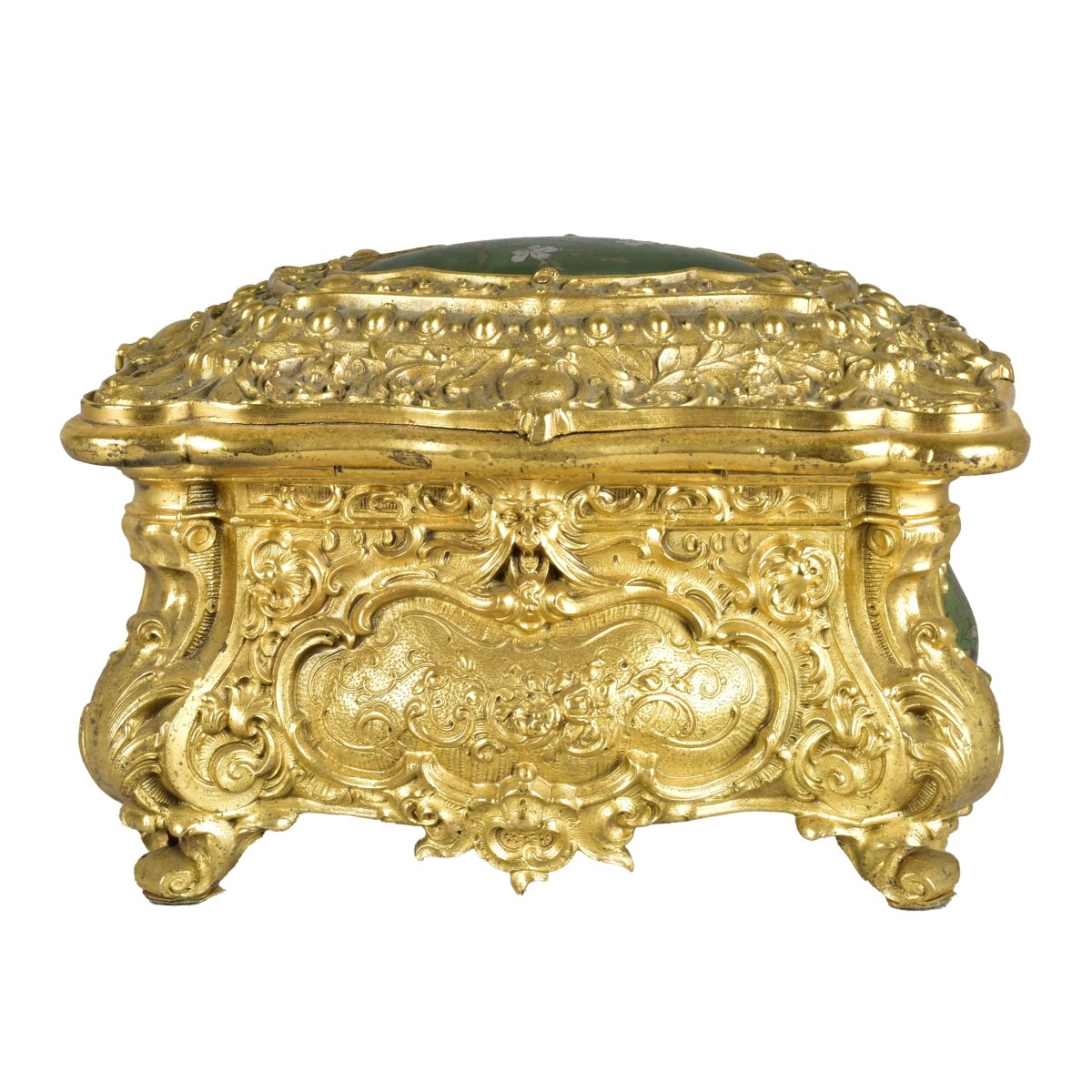 19th C. Napoleon III Bronze Jewelry Box