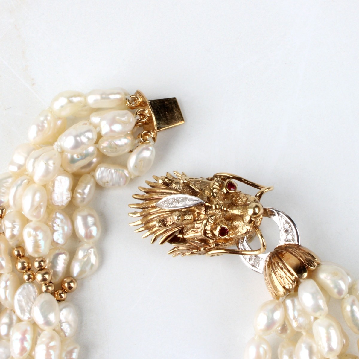 Pearl and 14K Necklace
