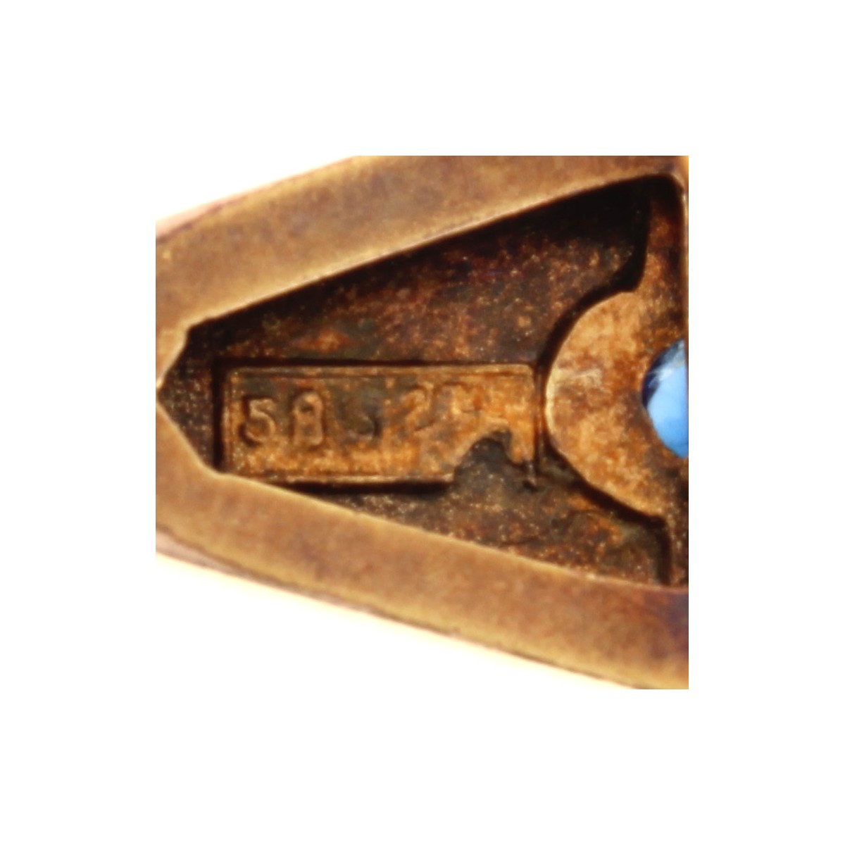 Sapphire, Diamond and 14K Cufflinks