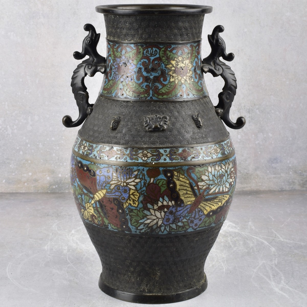Antique Chinese Cloisonne Vase