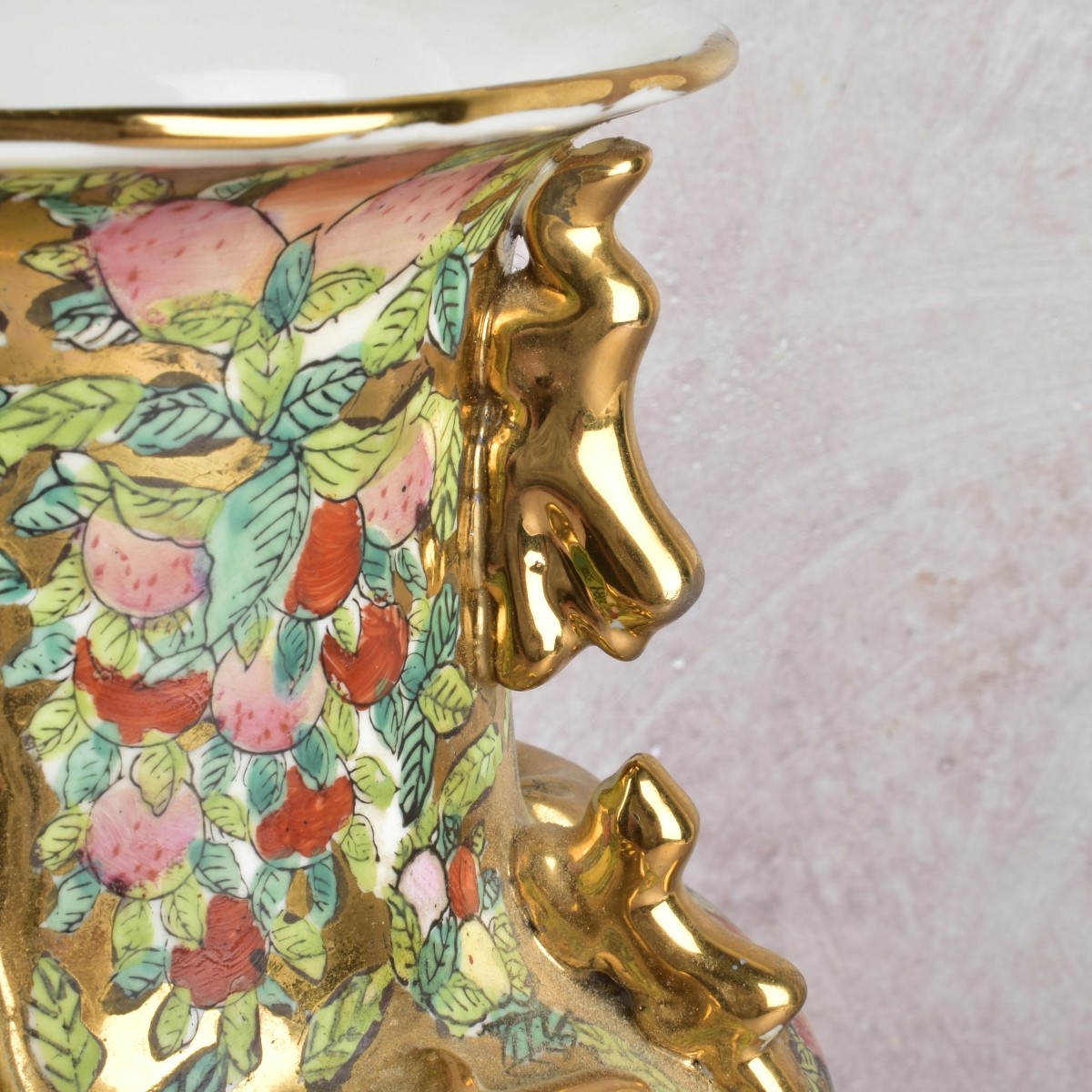 Chinese Rose Medallion Porcelain Vase
