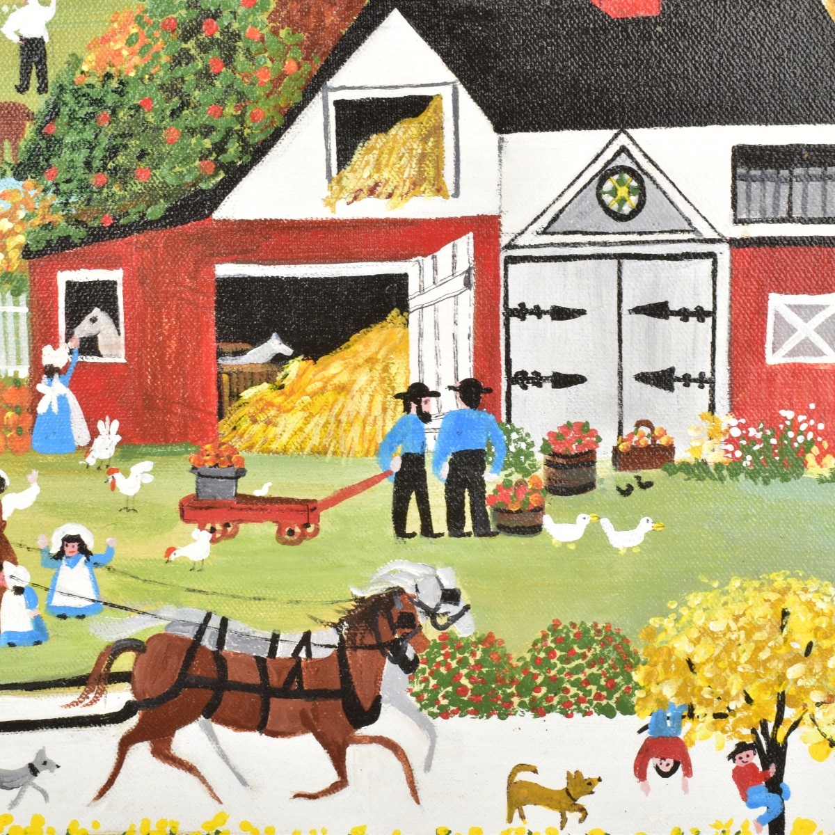 Barbara Downtain Oil on Canvas