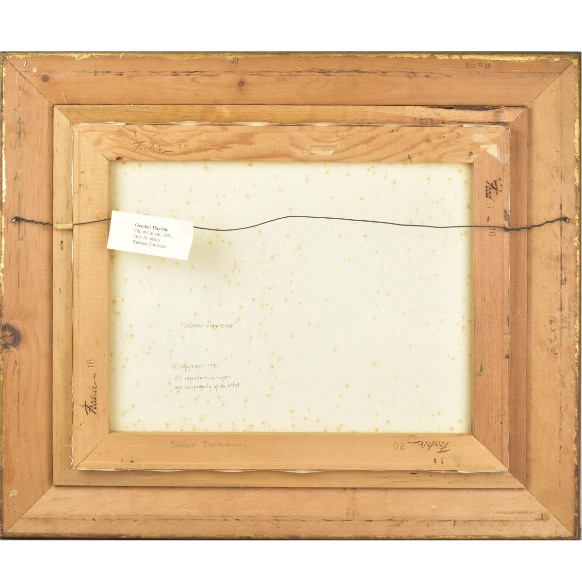 Barbara Downtain Oil on Canvas