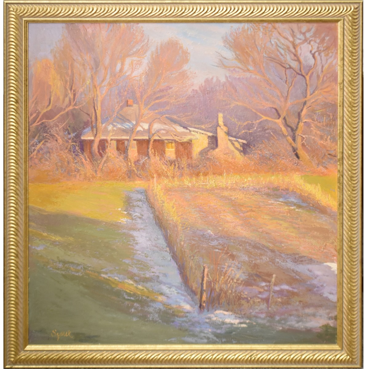 Large Oil on Canvas Landscape