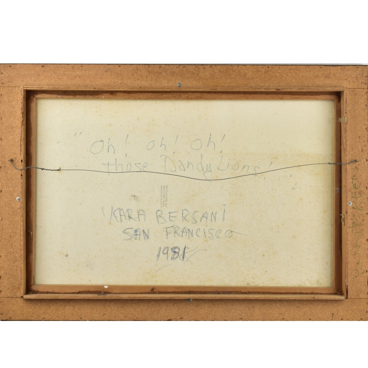 Kara Bersani, American (20th Century)