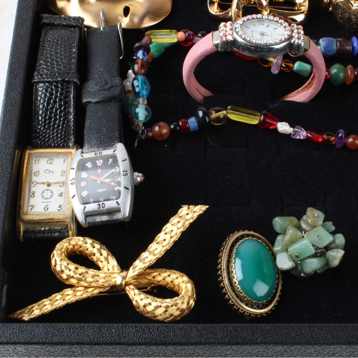Tray Lot of Vintage Fashion Jewelry