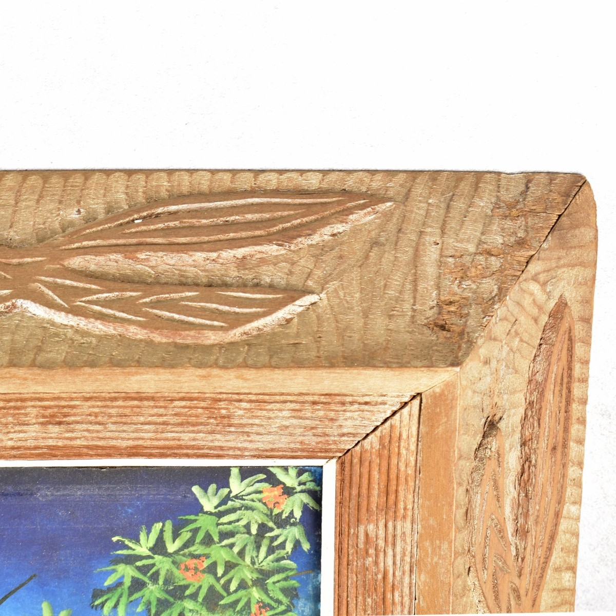 G. Abalard Oil on Panel "Peacocks"