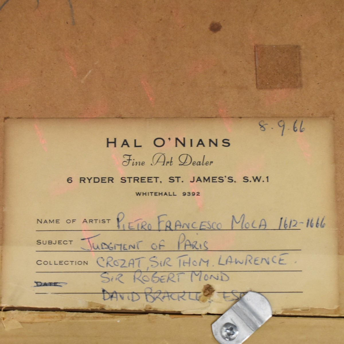 Attrib. Pier Francesco Mola, It. (1612-1666)