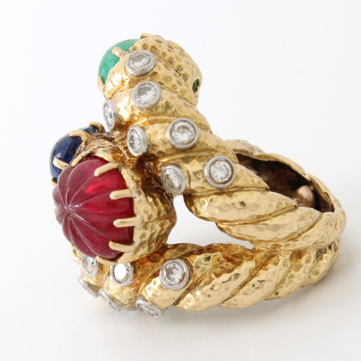 David Webb Gemstone and 18K Ring
