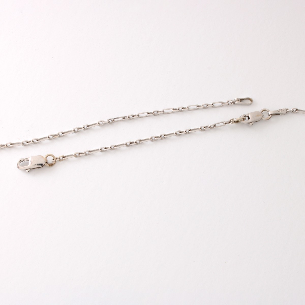 Deco Diamond, Sapphire & 14K Necklace