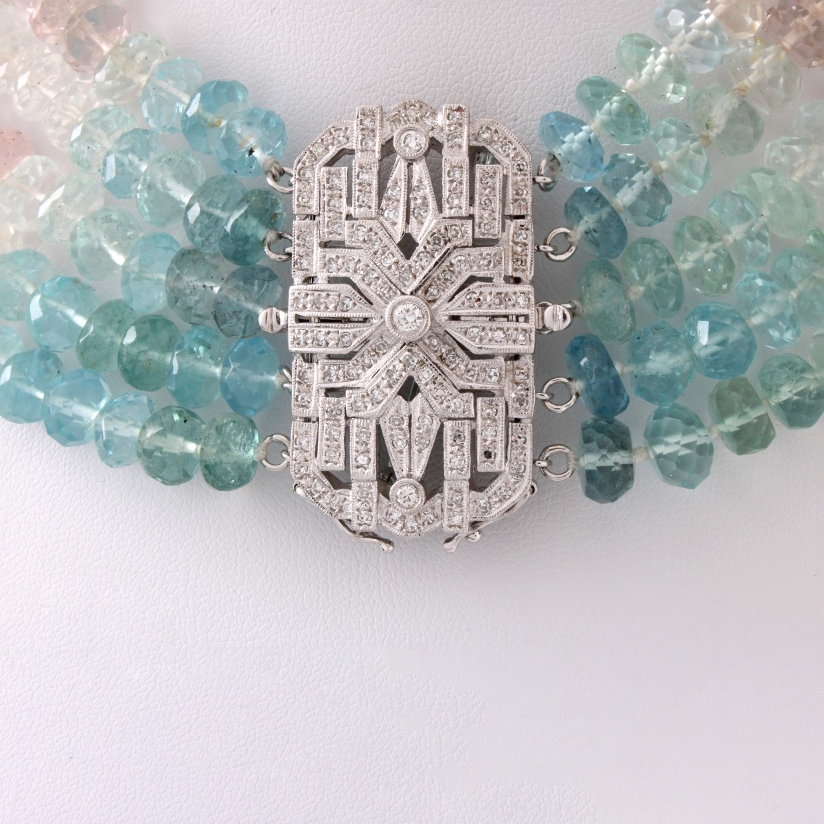 Sapphire, Diamond and 14K Necklace