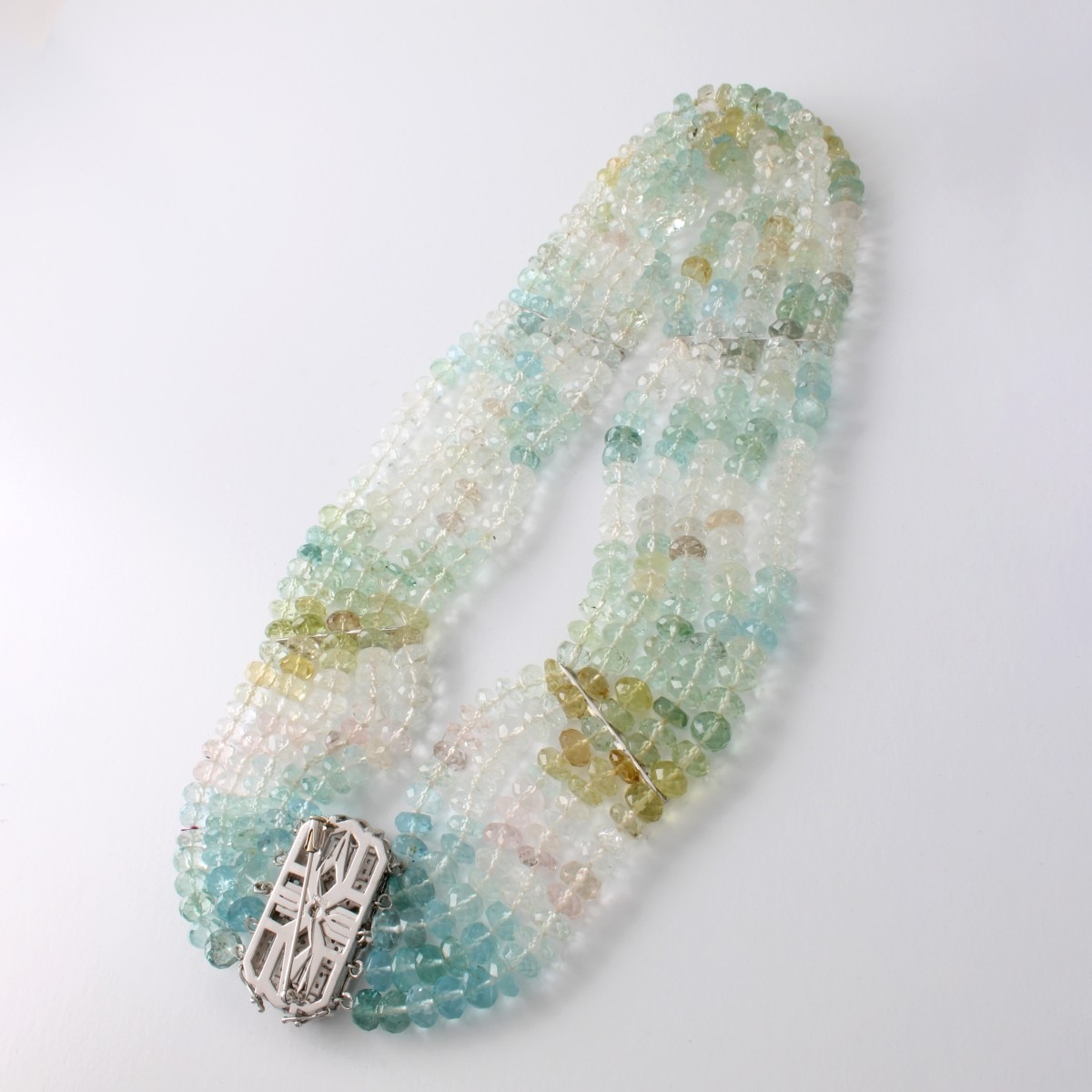 Sapphire, Diamond and 14K Necklace