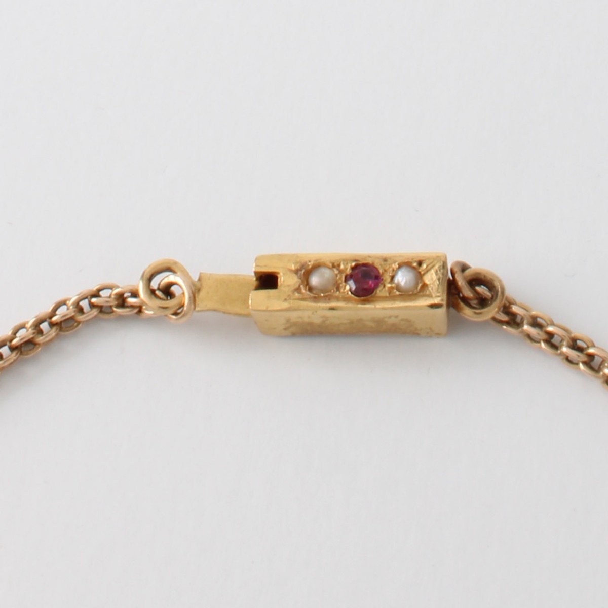 Pearl, Ruby and 14K Necklace