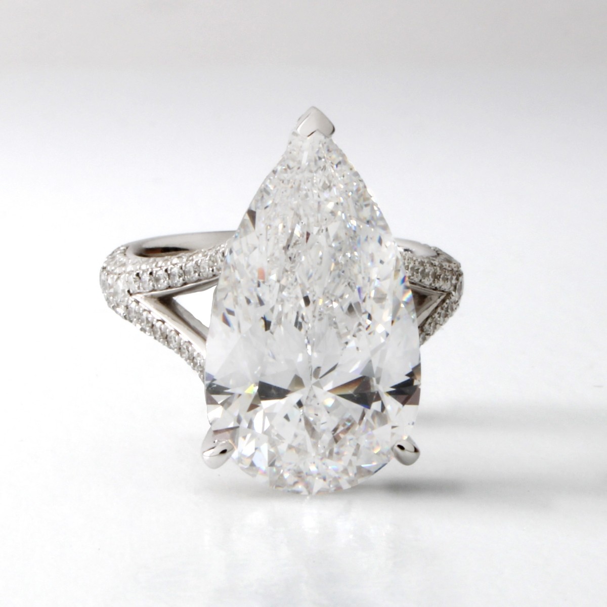 GIA 10.43ct Diamond and 18K Ring