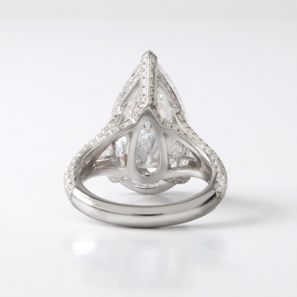 GIA 10.43ct Diamond and 18K Ring